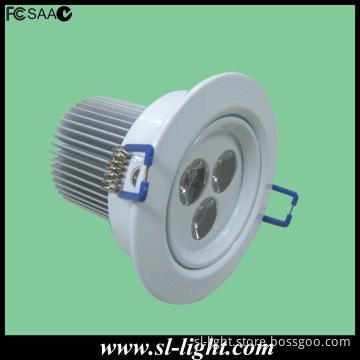 white housing 230v 3w led dimmable downlight